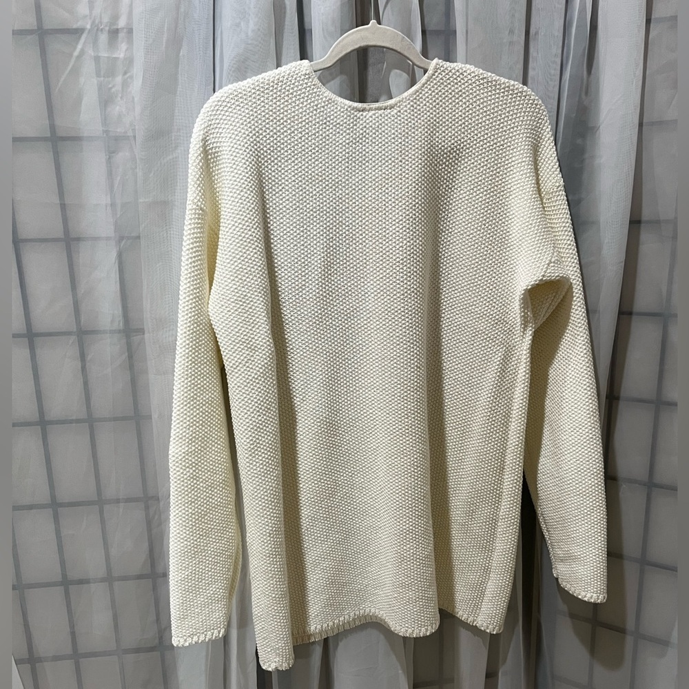 CHROKEE WAFFLE Textured Ivory Knit sweater MEN SIZE XL